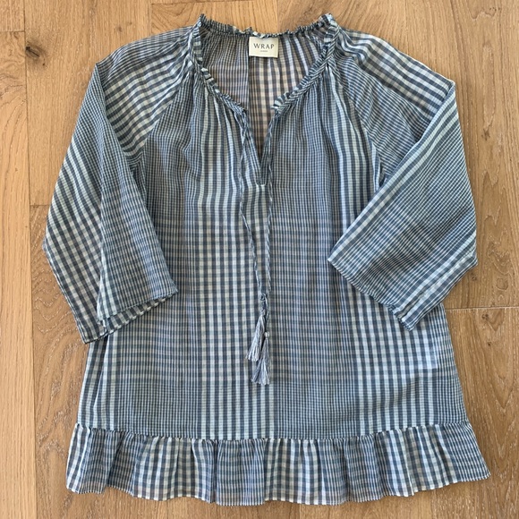 NWOT Wrap London Plaid Tunic - Picture 1 of 6